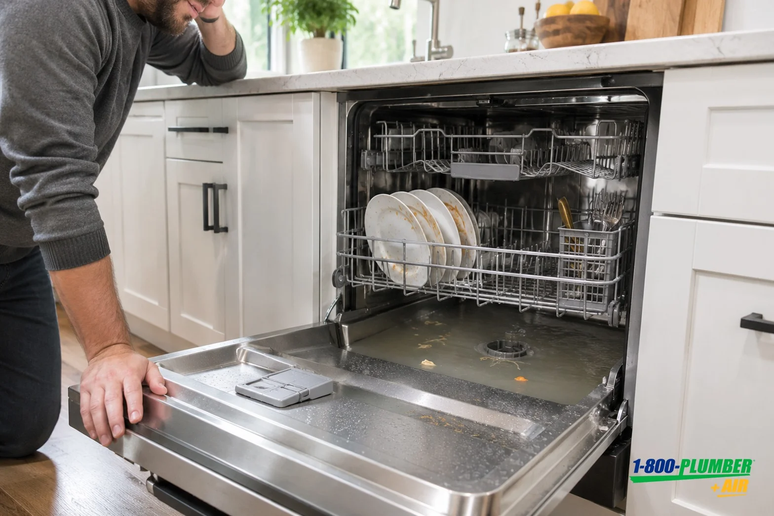 Featured image for post: Why Is My Dishwasher Not Draining? Causes and How to Fix It